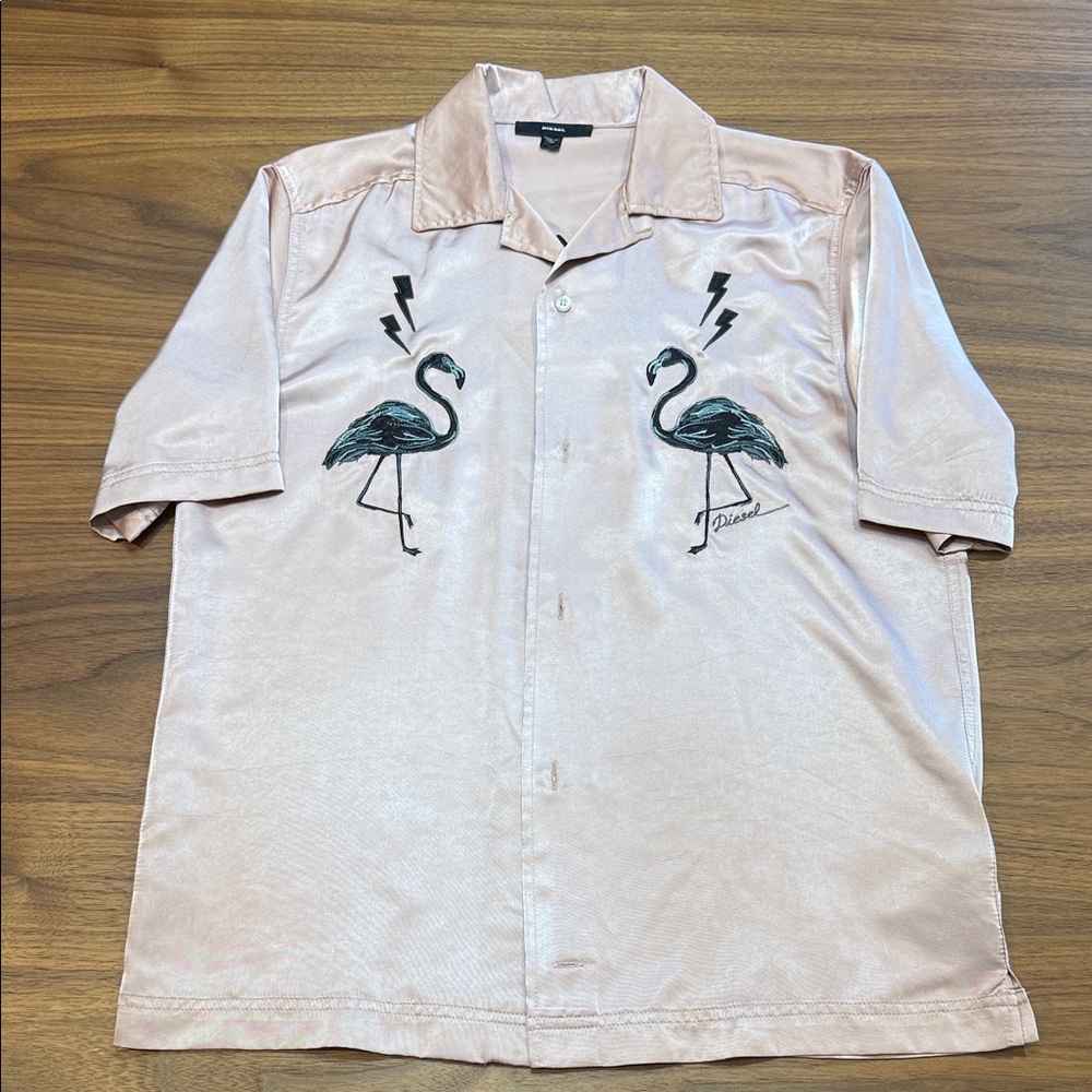 Diesel Light Pink Flamingo Shirt
